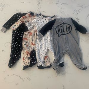 Set of 4 Gerber 3-6M Onesies